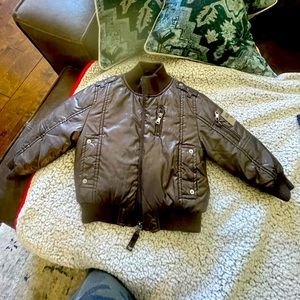Gorgeous Armani Junior Bomber Jacket. Like new. Color Brown  Size 2A.